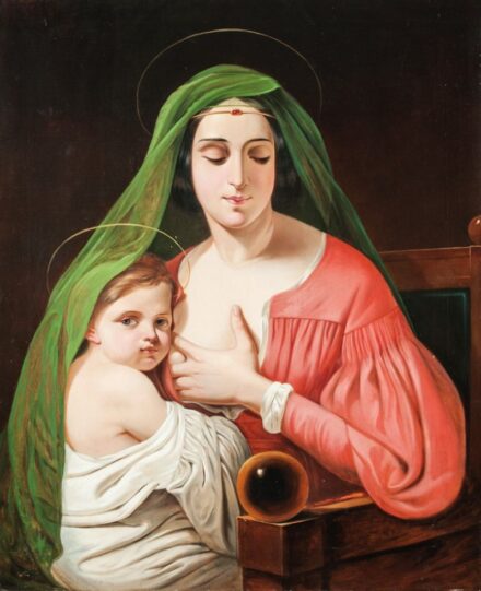 80. tétel,  Madonna a gyermek Jézussal, 1847