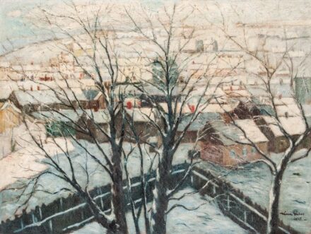 50. tétel,  Téli városrészlet, 1945