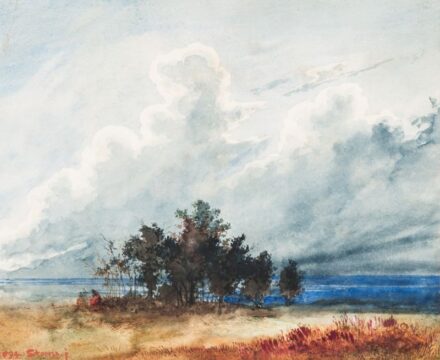 45. tétel,  Felhős táj, 1894