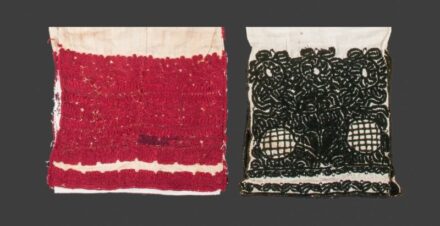 679. tétel, Vőfélykendő, 2 db