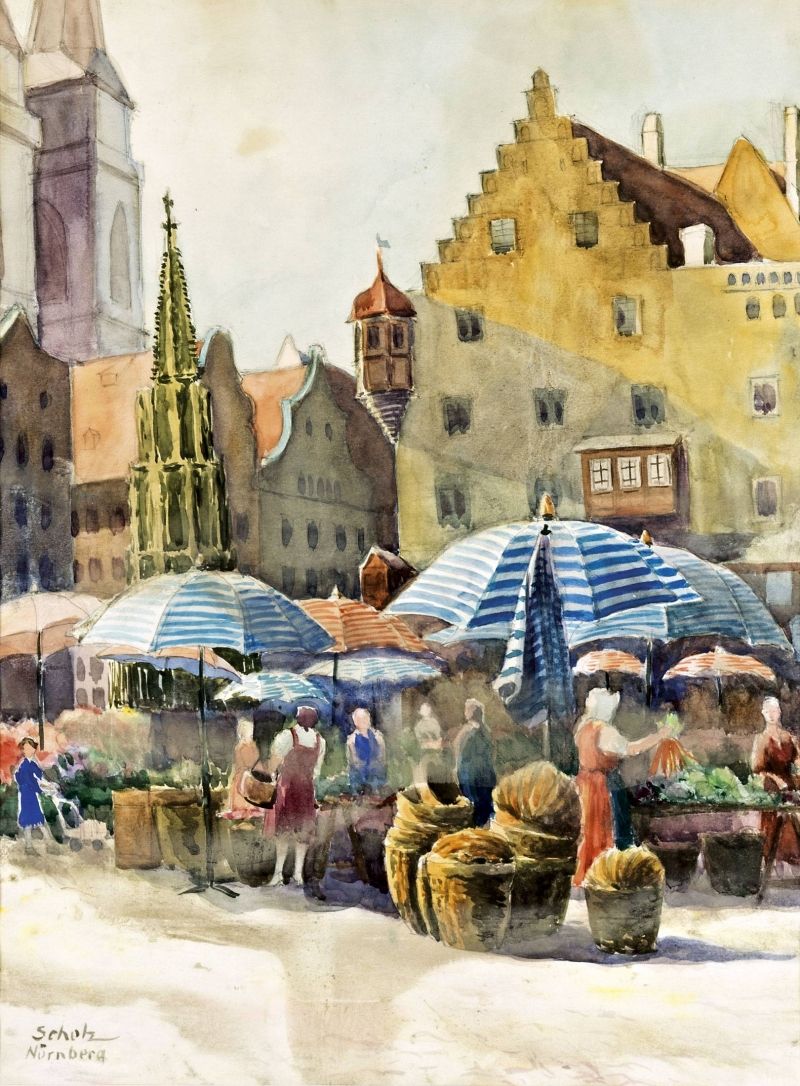 239. tétel, Nürnbergi piactér