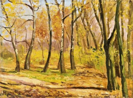 222. tétel,  Őszi erdő, 1928