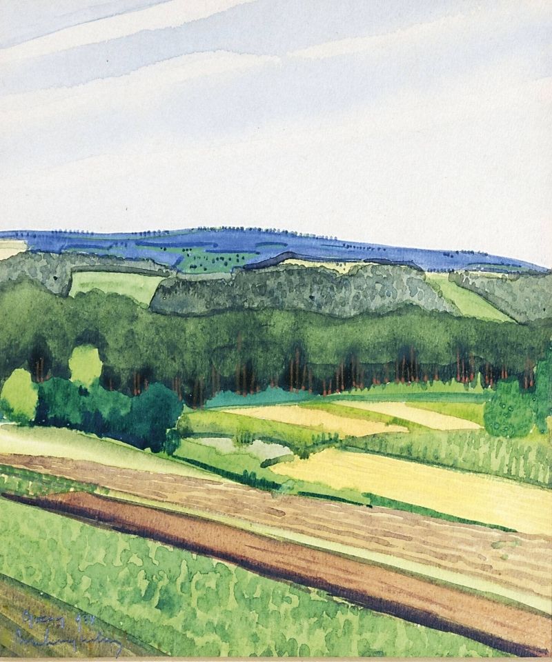 208. tétel, Göcseji tájkép, 1938