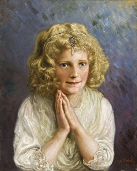 161. tétel,  Szőke kislány, 1918