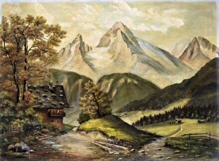 156. tétel,  Alpesi táj
