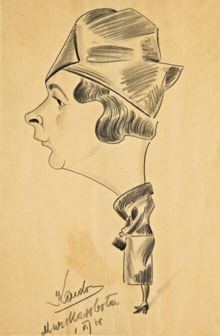 146. tétel,  Karikatúra, 1938