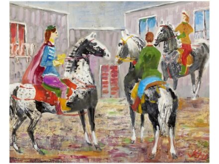 362. tétel, Klie Zoltán: Lovasok