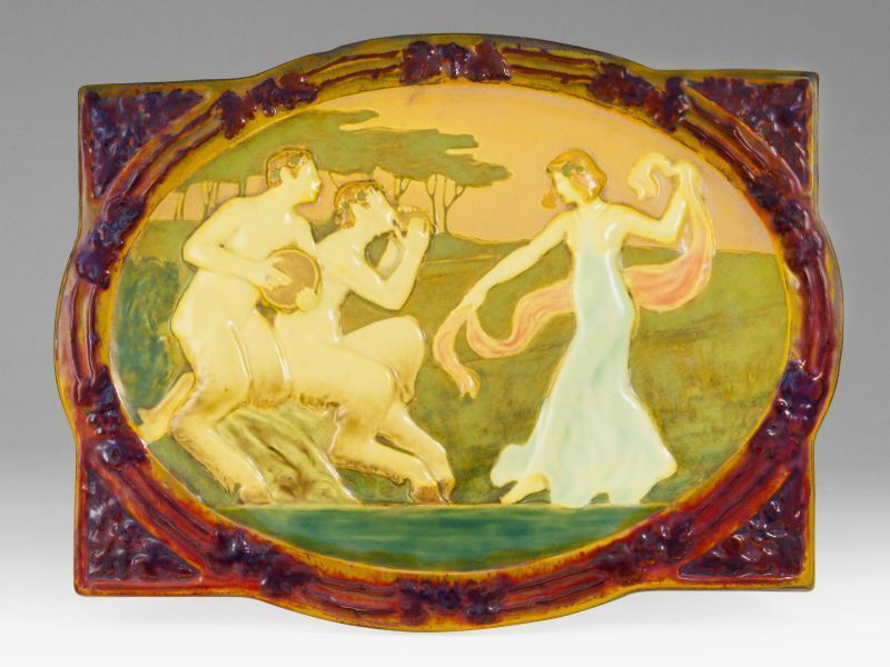 657. tétel, Zsolnay szecessziós falikép