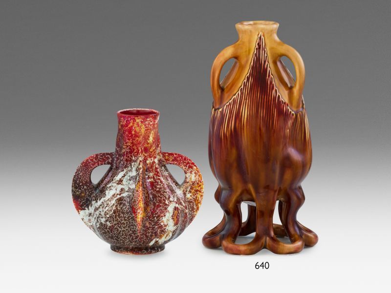 640. tétel, Zsolnay szecessziós díszváza