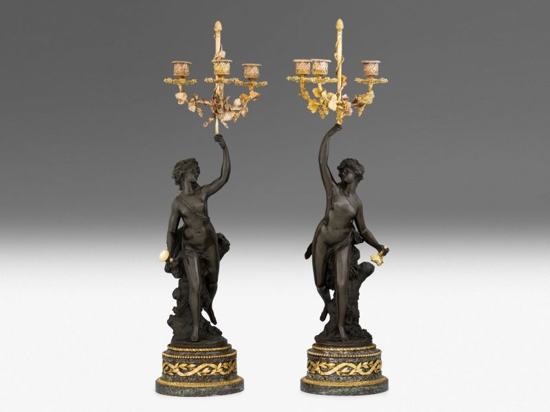 553. tétel, Kandeláber-pár