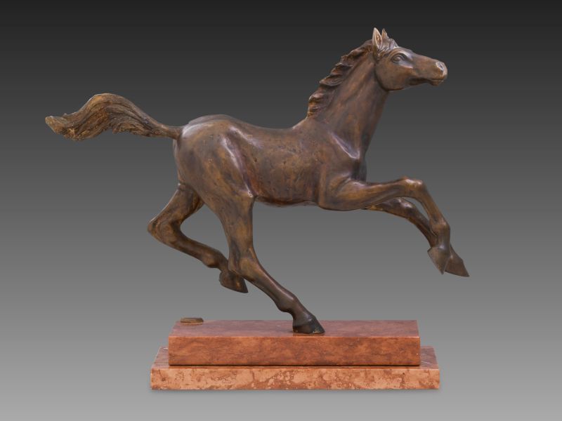 541. tétel, László Péter - Vágtázó csikó