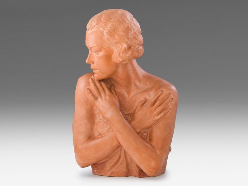 530. tétel, Kisfaludy Strobl Zsigmond - Bajor Gizi mellszobra