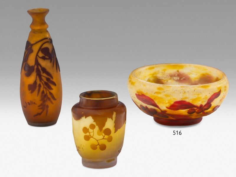 516. tétel, Francia szecessziós dísztálka