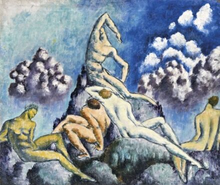 151. tétel, Fürdőző fiúk, 1920 körül