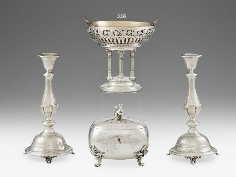 338. tétel, Német historizáló kínálótál