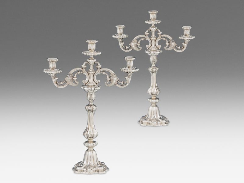 275. tétel, Kandeláber-pár