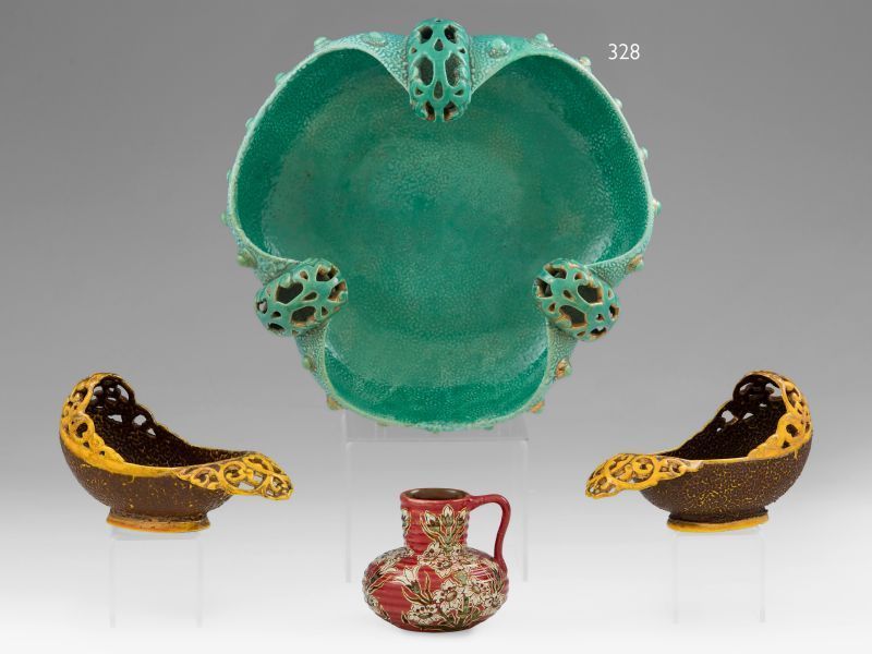 328. tétel, Zsolnay dísztál