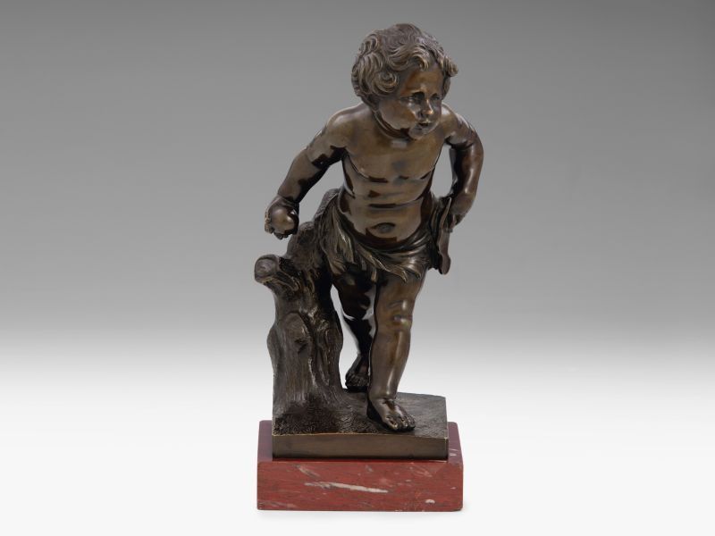 369. tétel, Francia XIX. századi ismeretlen szobrász - A gyermek Bacchus