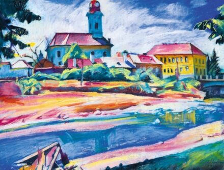 26. tétel, Nagybányai látkép a Zazarral, 1933