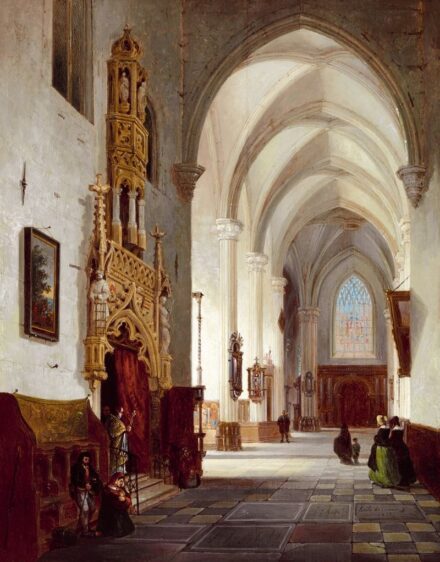 212. tétel, Templombelső, 1855
