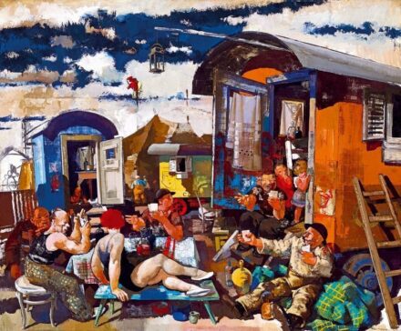 121. tétel, Cirkusz (Komédiások), 1941