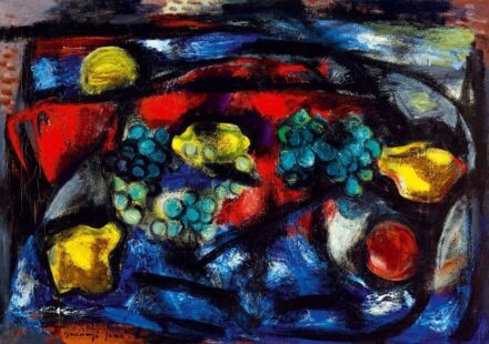 98. tétel, Csendélet gyümölcsökkel, 1940 körül