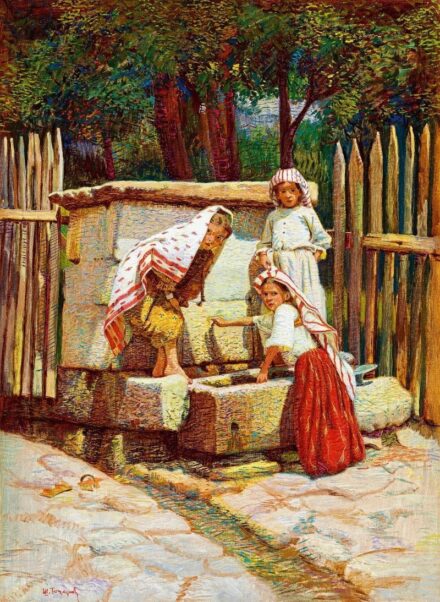 12. tétel, Lányok a kútnál