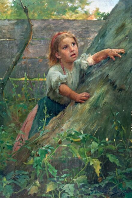 256. tétel, László Fülöp (1869-1937): Bújócska, 1891