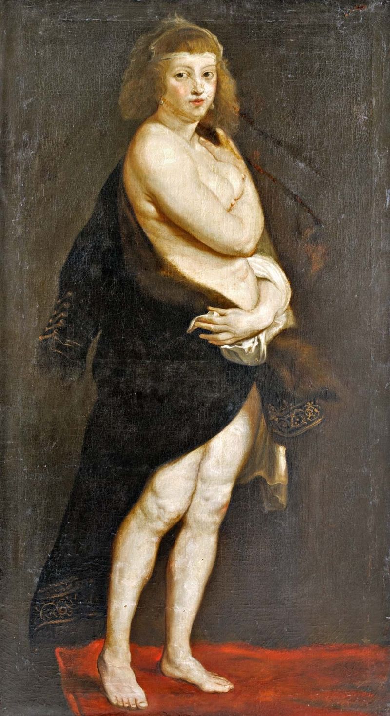 145. tétel, Rubens, Pieter Paul után, 18. sz. vége: Helene Fourment bundában