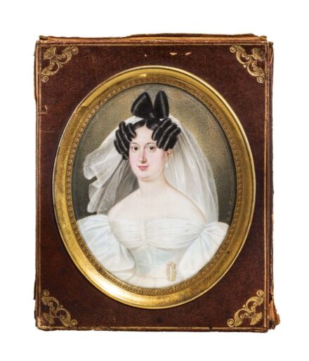 26. tétel, Suchy, Adalbert (1783 k.-1849): Női arckép, 1833    VÉDETT - NO EXPORT