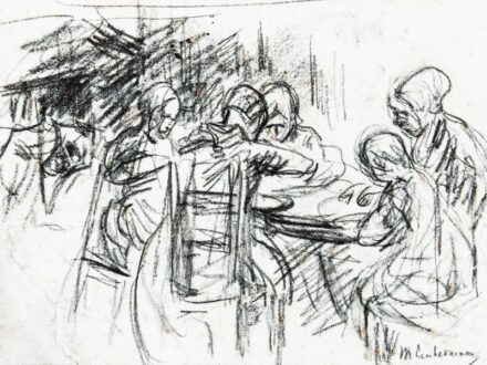 683. tétel, Liebermann, Max (1847-1935): Társaság az asztalnál