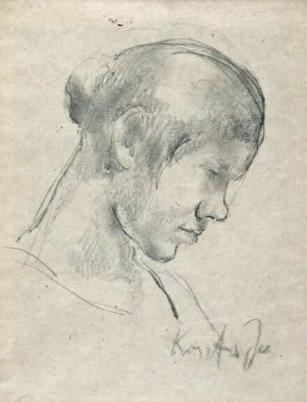 674. tétel, Koszta József (1861-1949): Leányportré