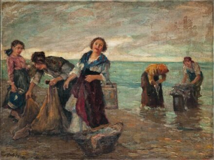 518. tétel, Béli Vörös Ernő (1882-1922): Mosónők