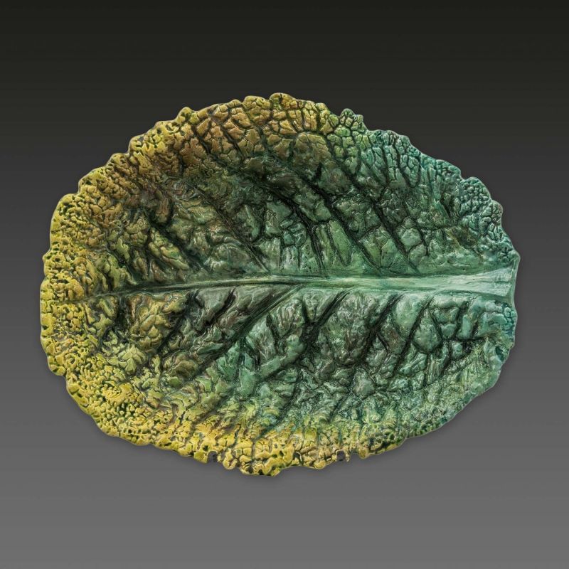 982. tétel, Káposztalevél tál