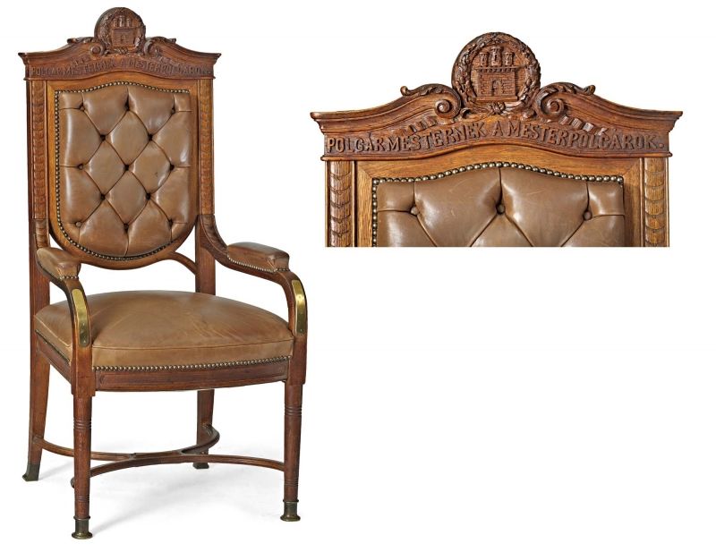 1135. tétel, Polgármesteri szék