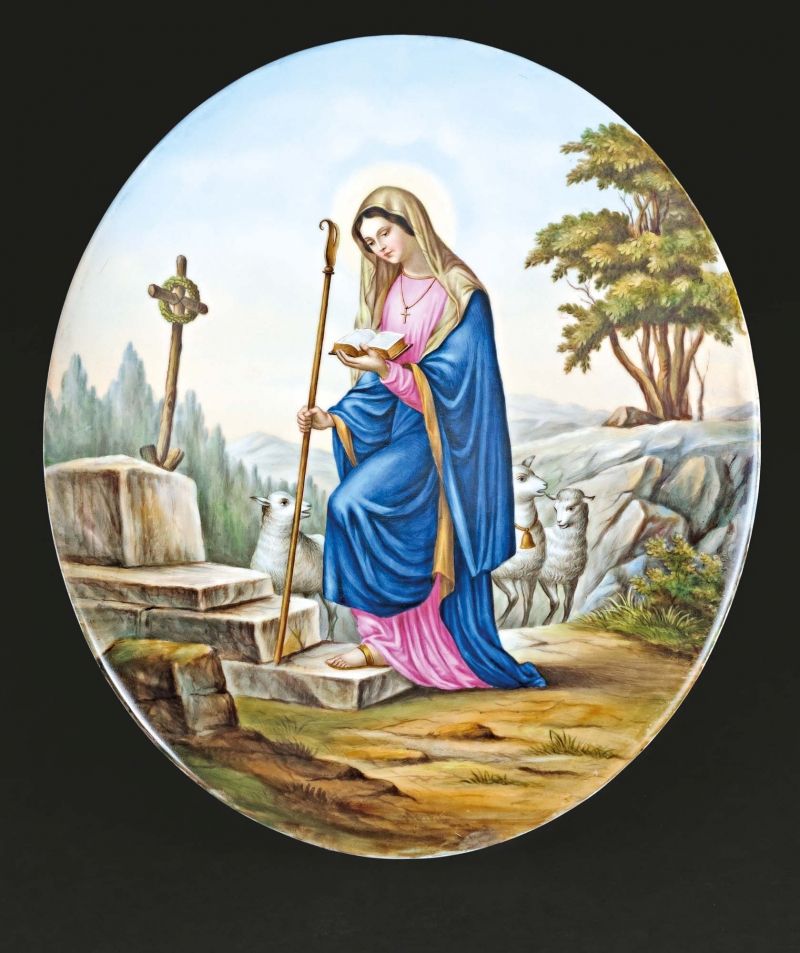 1323. tétel, Porcelánkép