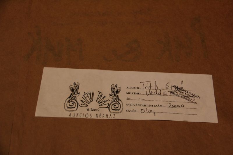 55. tétel, Tóth Ernő - Vadász - Image 4