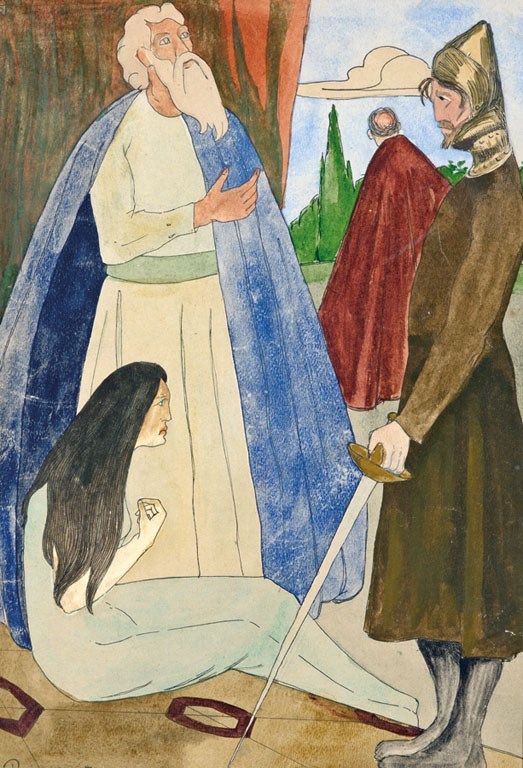 205. tétel, Középkori jelenet