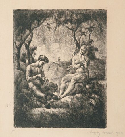204. tétel, Faun és nimfa, 1923