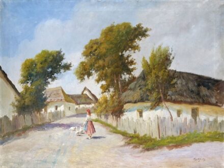 151. tétel, Falusi utcán