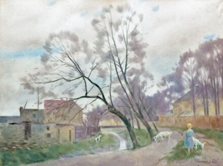 130. tétel, Sopron környéki táj, 1951