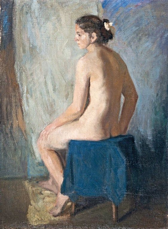 81. tétel, Ülő akt