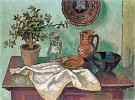 72. tétel, "Csendélet népi edényekkel", 1972