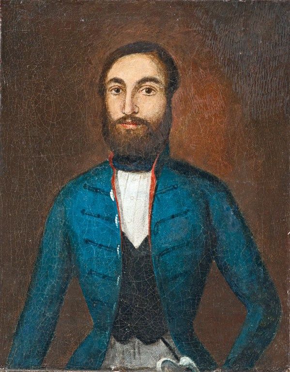 30. tétel, Huszártiszt portréja