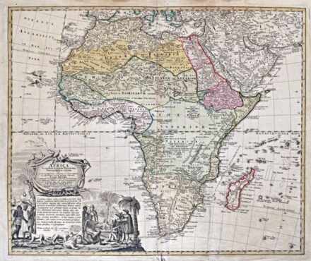 3. tétel, Afrika térképe, 1790 körüli kiadás