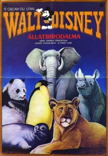168. tétel, Walt Disney állatbirodalma   1979  amerikai   Varga Judit (graf.)  cca. 420 × 594 mm