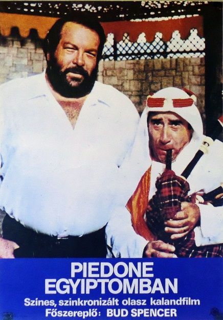 122. tétel, Piedone Egyiptomban  Piedone d'Egitto    1980  olasz  Kálmánchey Zoltán (graf.)  Steno (rend.)  cca. 480 × 680 mm