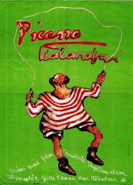 121. tétel, Picasso kalandjai  Picassos äventyr  1980  svéd  Bányai István (graf.)  Tage Danielsson (rend.)  cca. 420 × 594 mm