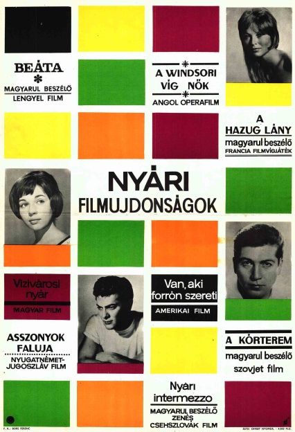 115. tétel, Nyári filmújdonságok  1965  cca. 420 × 594 mm