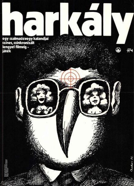 84. tétel, Harkály  Dzieciol    1971  lengyel  Bakos István (graf.)  Jerzy Gruza (rend.)  cca. 420 × 594 mm
